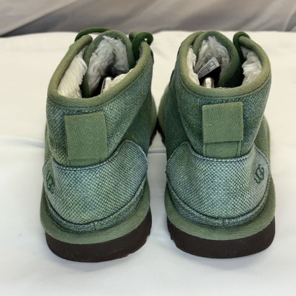 Ugg Neumel Natural Leaf Green Wool Lined Chukka Boots Mens US 11 Hemp Gum Sole - Picture 5 of 15